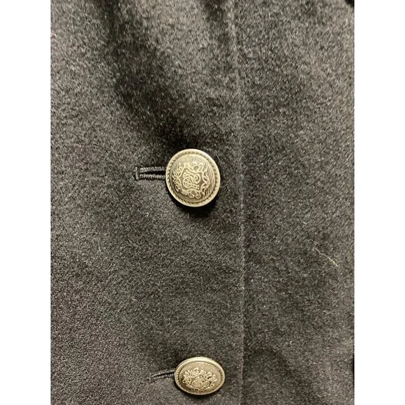 Banana Republic Wool Blazer Black Size 8 Y2K